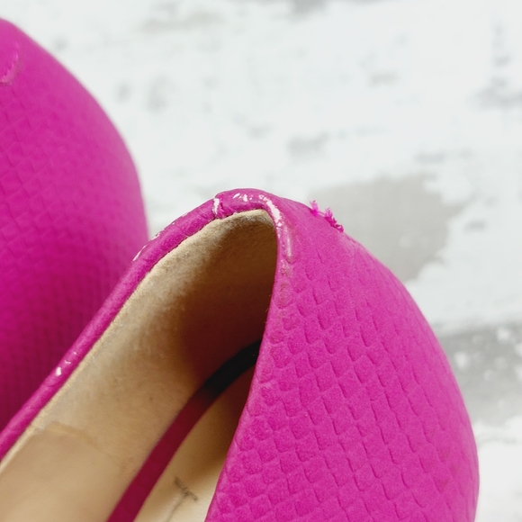 BCBGeneration Magenta BarbieCore Pink Slip On Evening Pump Heels O810 - Picture 13 of 14